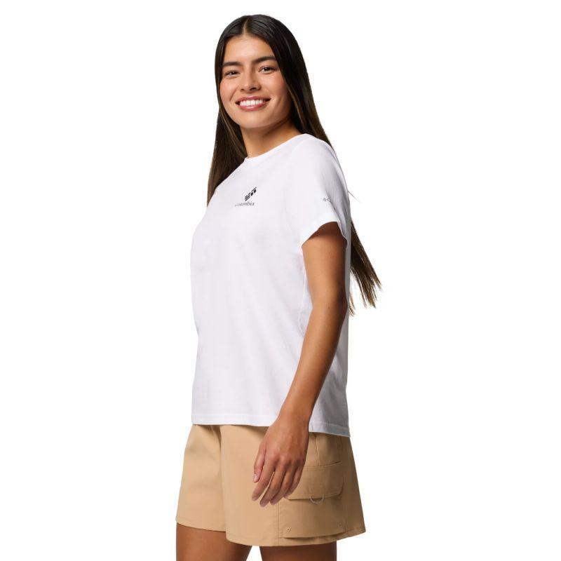 Maglietta Grafica Donna Columbia Rolling Bend Bianco 2/3