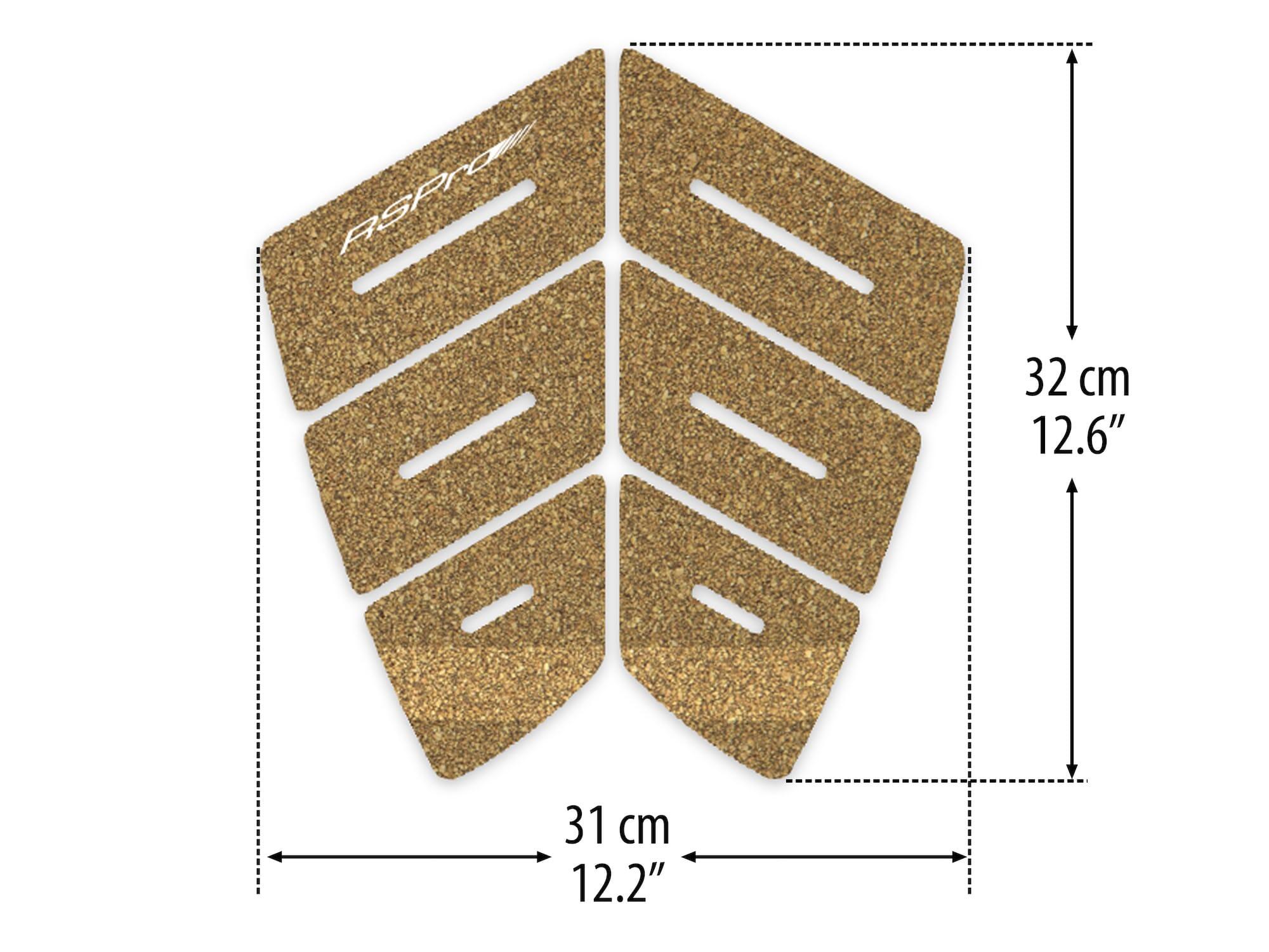 PAD ARRIERE SURF AUTOCOLLANT LIEGE RSPRO HEXATRACTION (Tail étroit) 2/4