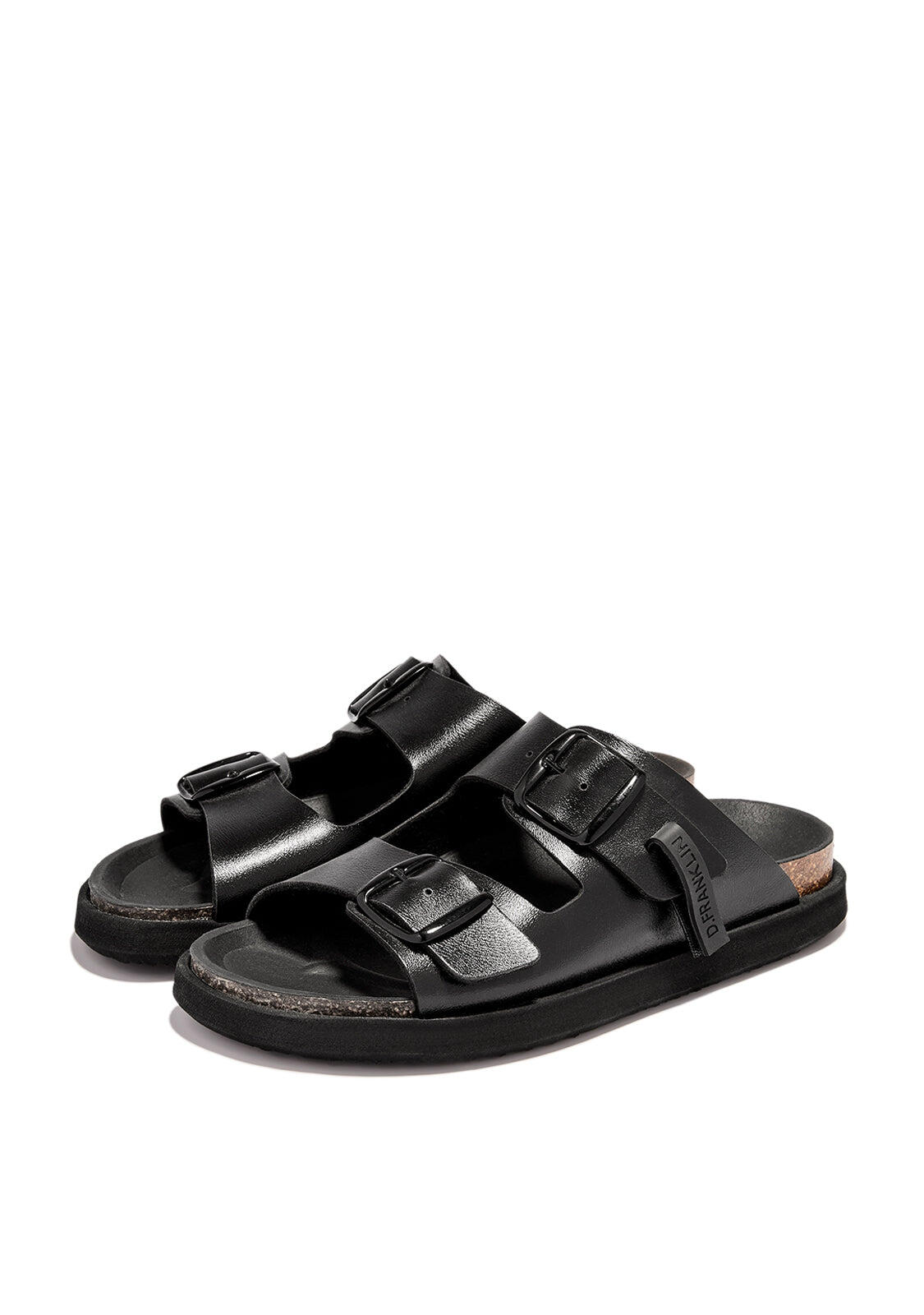 Sandalias D. Franklin Vibe Buckle Met Negro 2/4