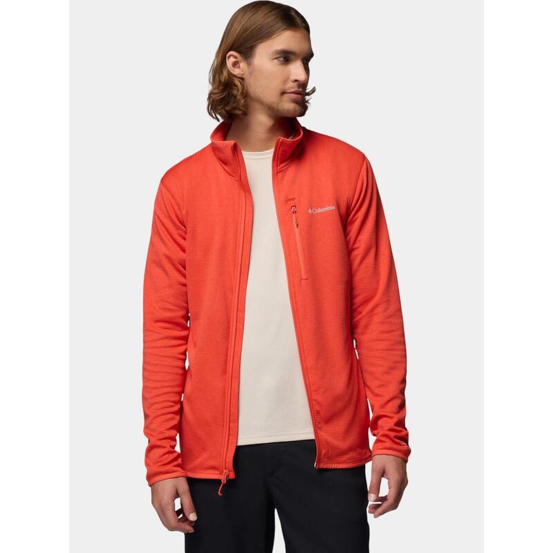 Pulover polar Essential Hike Grid Fleece Full Zip barbati