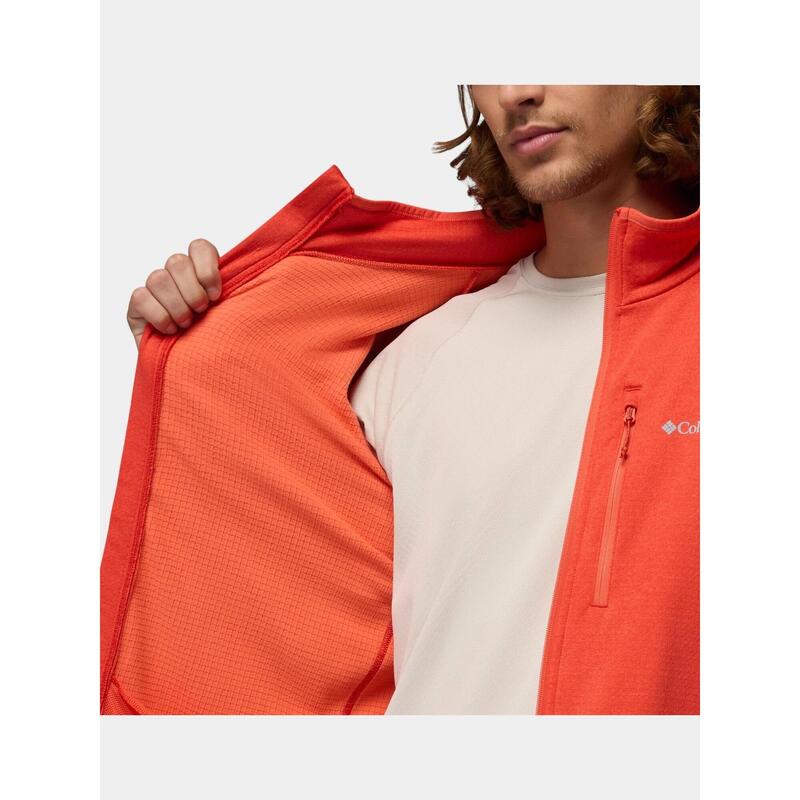 Pulover polar Essential Hike Grid Fleece Full Zip barbati