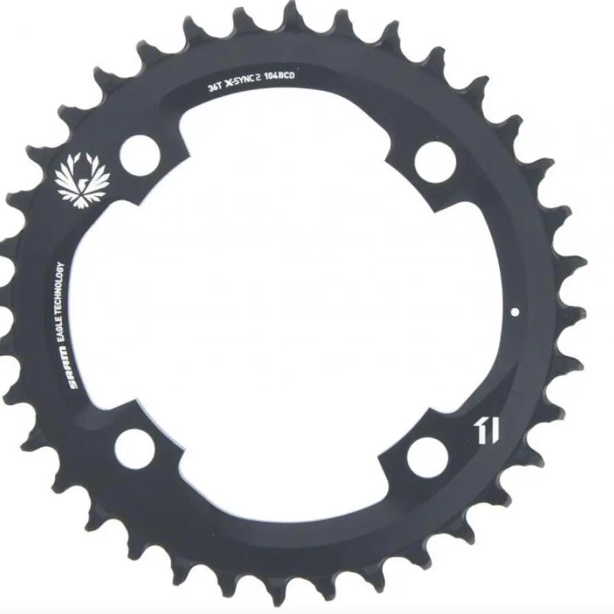 SRAM X-SYNC2 Eagle CNC aluminium chainring 104 BCD 12-speed black
