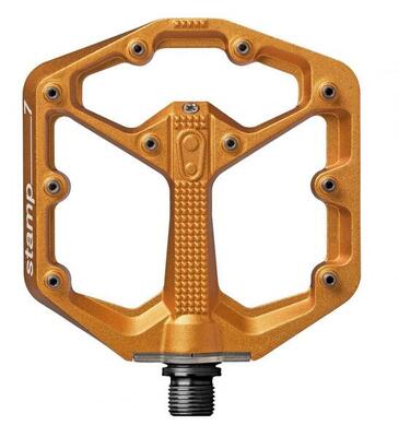 Crankbrothers stamp 7 large flat pedals orange