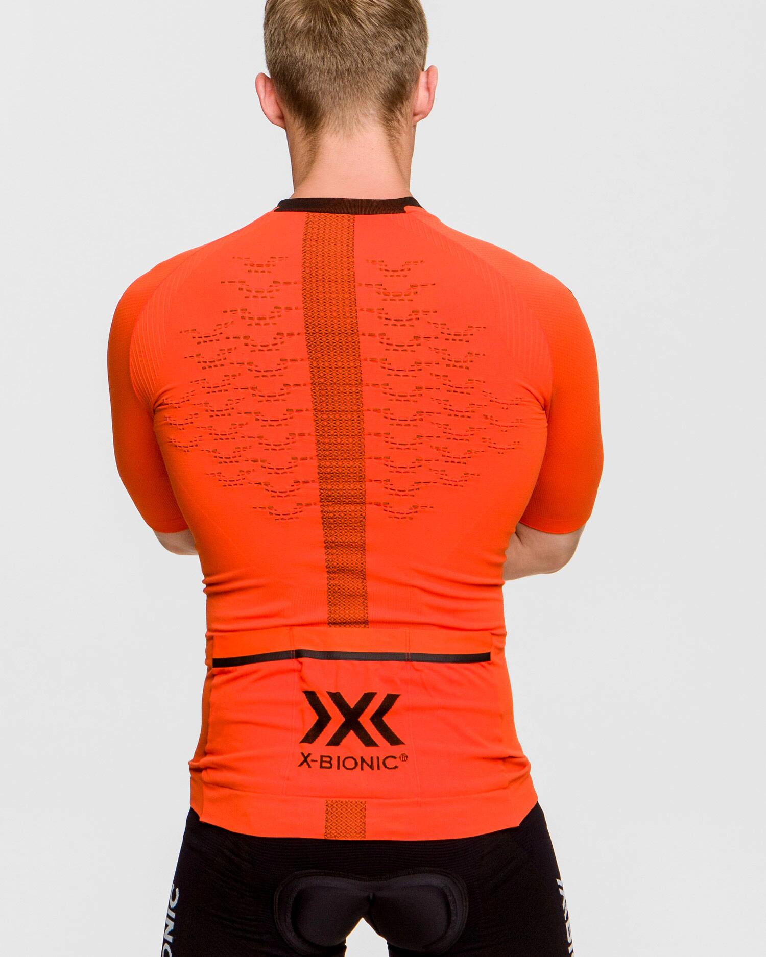 Koszulka rowerowa męska X-Bionic The Trick 4.0 Bike Zip Orange 3/5