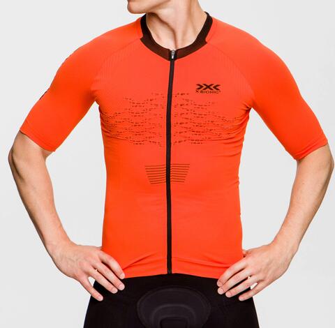 Koszulka rowerowa męska X-Bionic The Trick 4.0 Bike Zip Orange 2/5