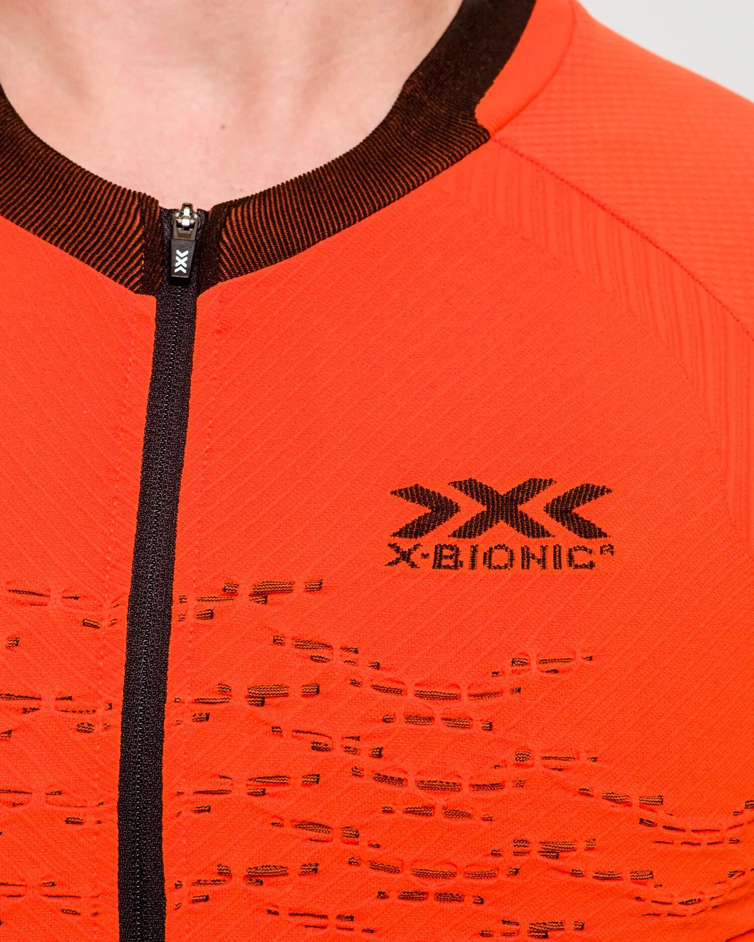 Koszulka rowerowa męska X-Bionic The Trick 4.0 Bike Zip Orange 4/5