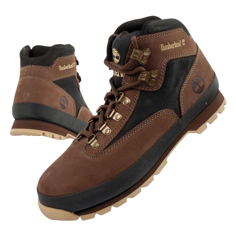 Stivaletti PelleUomo Timberland Euro Hiker Marrone 4/6