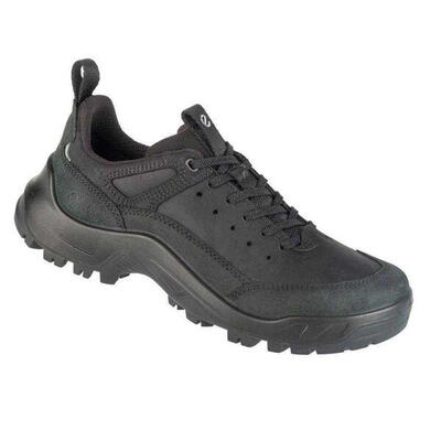 Heren offroad lea trainers (zwart)