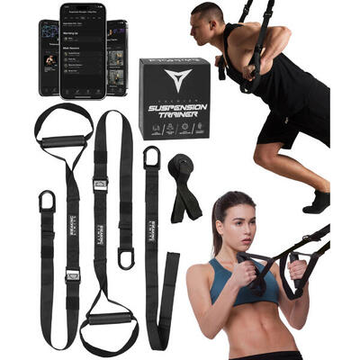 Suspension trainer pro – fitness trainer – fitness band – thuis sporten
