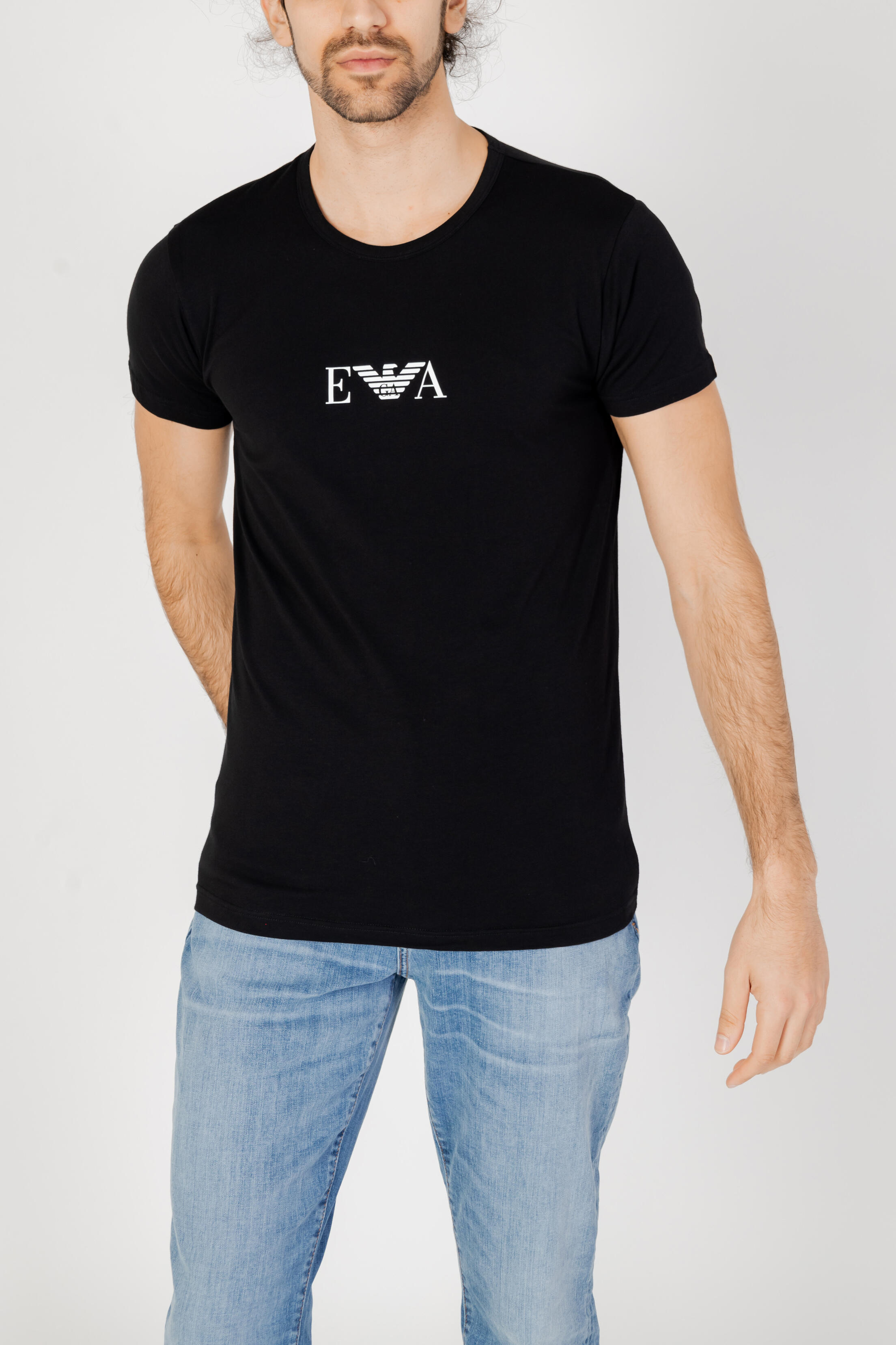 t-shirt crop top  HOMME noir 5/5