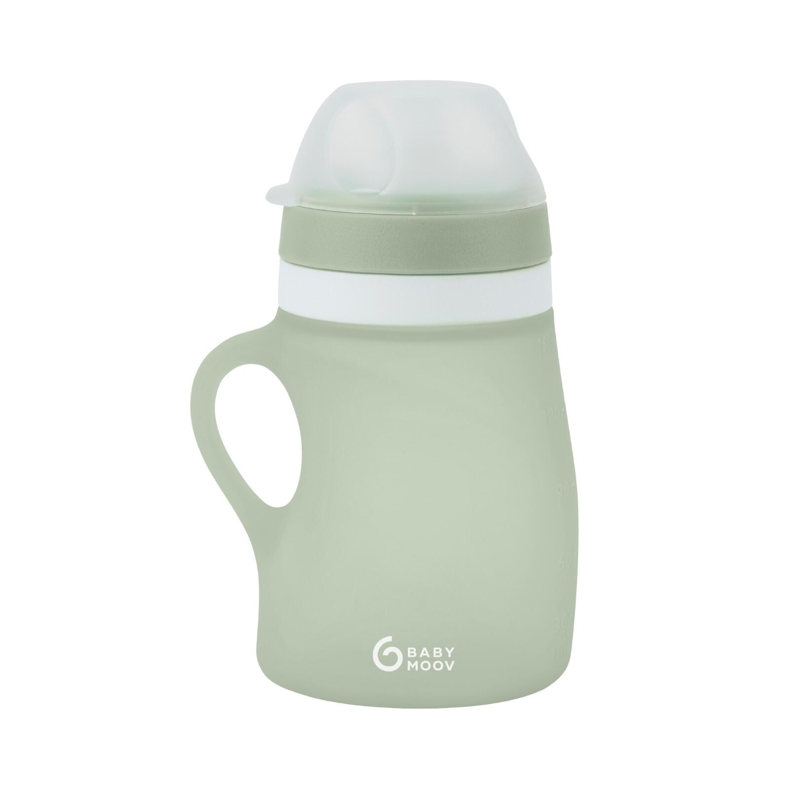 BABYMOOV Silikonová láhev 150ml Green