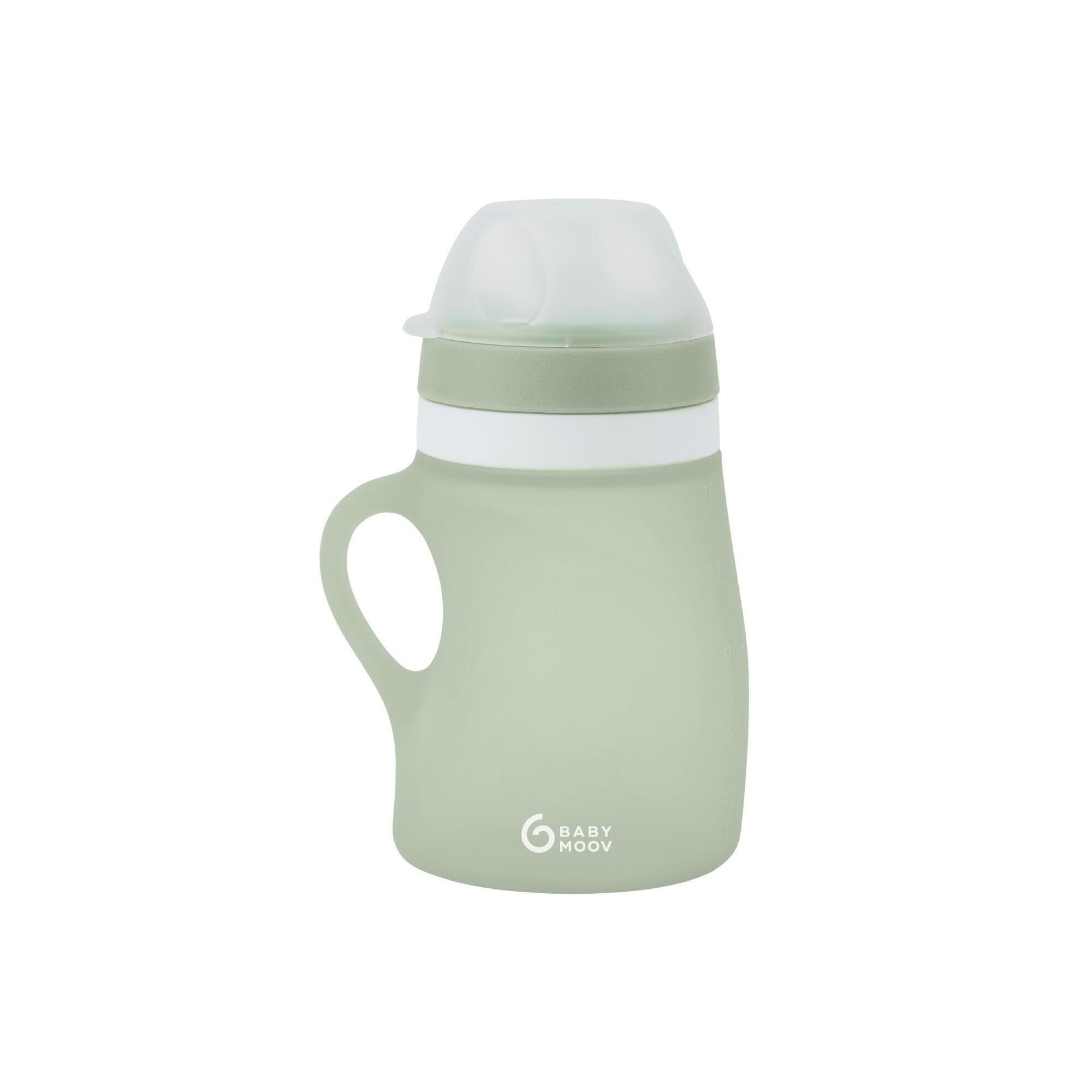 BABYMOOV Silikonová láhev 150ml Green
