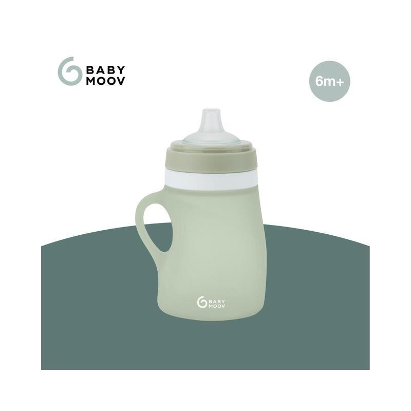 Silikonová láhev 150ml Green