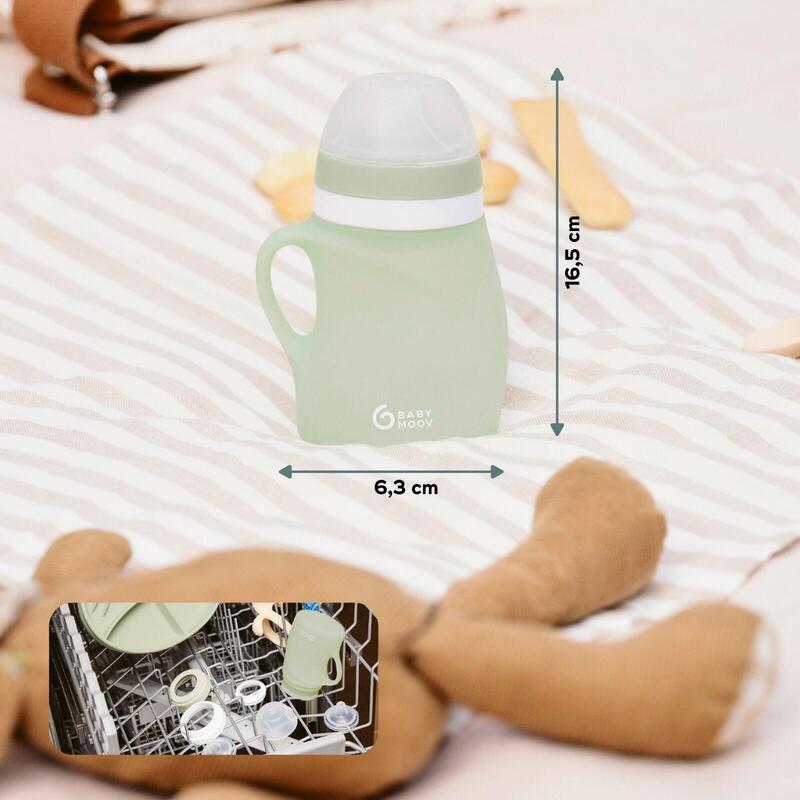 Silikonová láhev 150ml Green