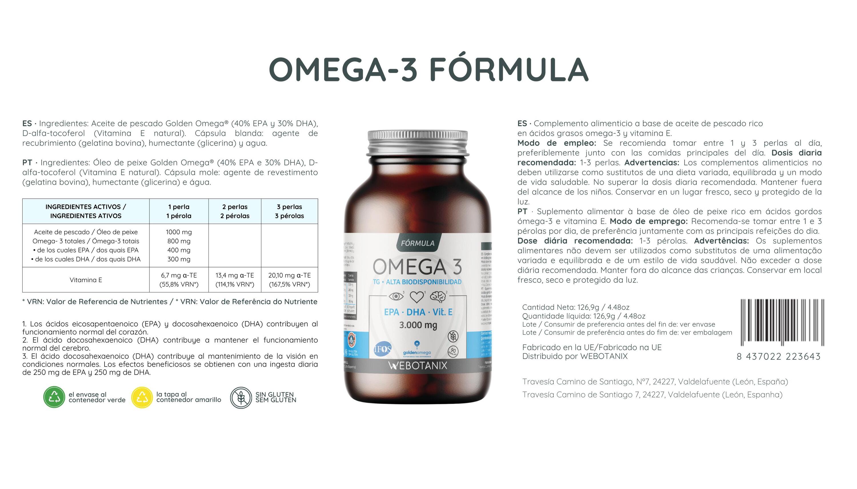 Omega 3 Fórmula com Óleo de Peixe Golden Omega® e Vitamina E – 90 Pérolas 6/6