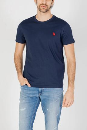 t-shirt crop top MICK HOMME bleu