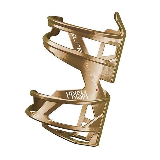 Elite Trinkflaschenhalter Prism Carbon Carbon, gold metallisch, links
