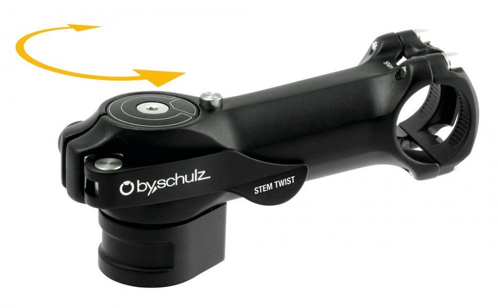 BySchulz Vorbau Stem Twist SDS 75mm/8°, 31,8mm Lenkerklemmung, schwarz 2/3