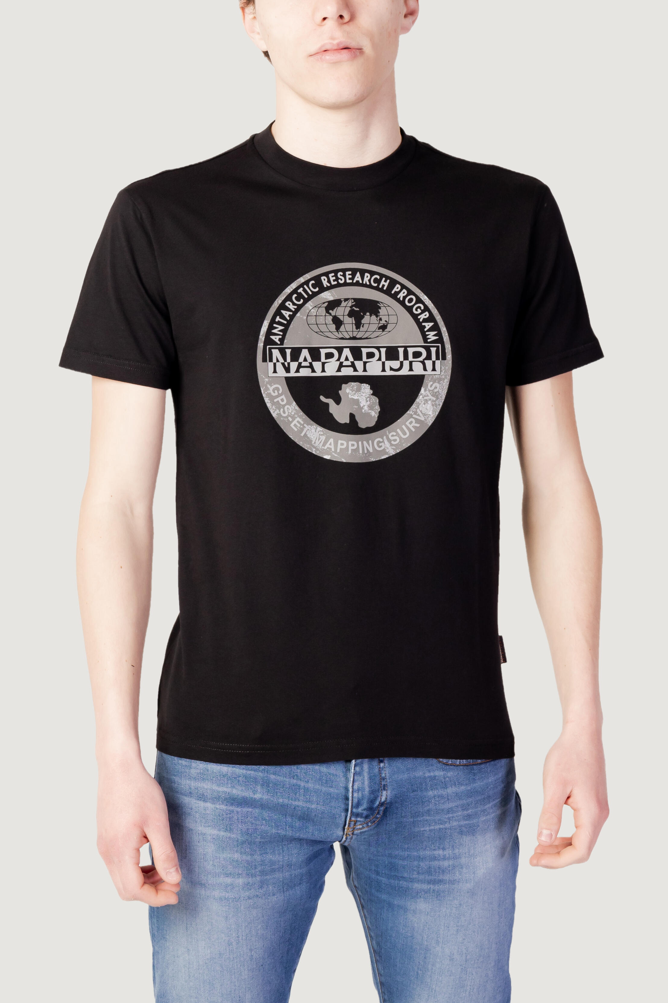 t-shirt crop top S-BOLLO SS HOMME noir 5/5