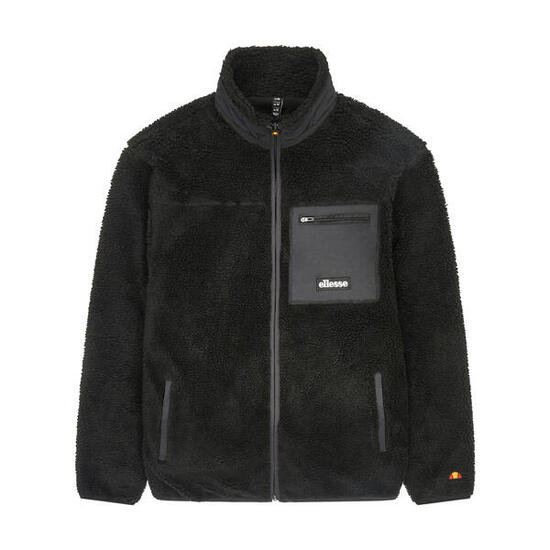 Este" Fleecejacke für , Durchgehender Reißverschluss Herren Schwarz