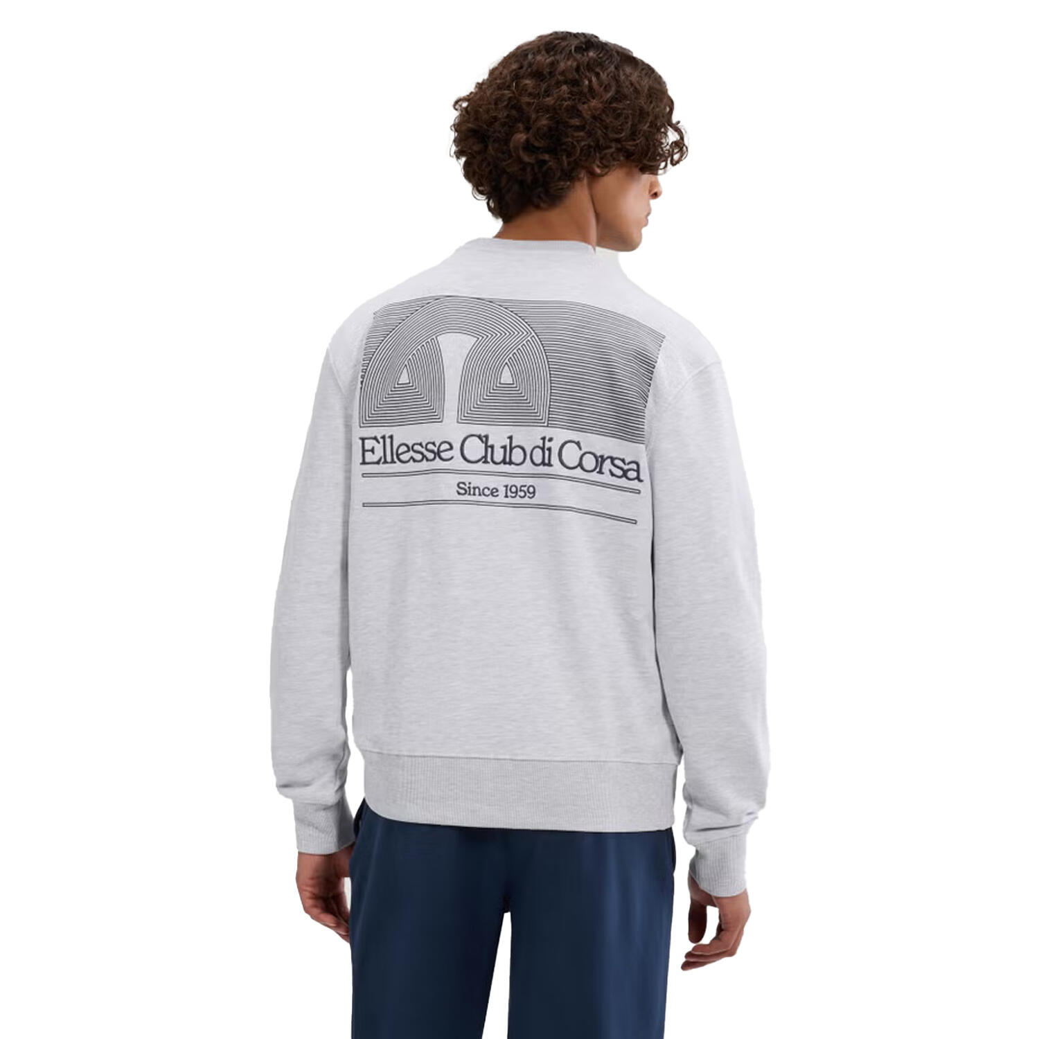 Sweat CLUB DI CORSA Homme (Gris Clair) 2/4