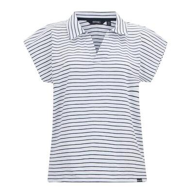 Dames lorana tshirt (wit, marine)