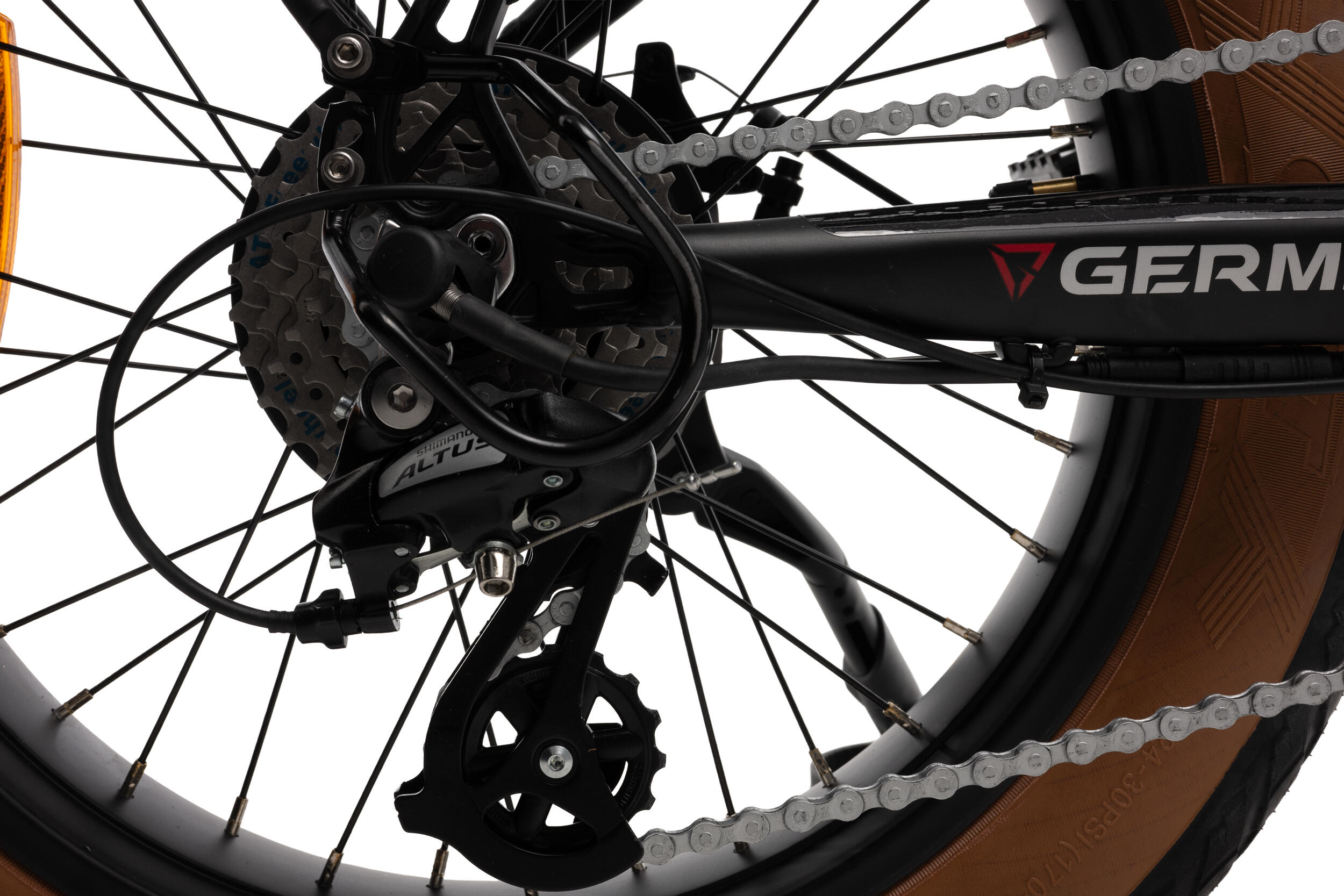 Rower elektryczny GERMINA FAT-BIKE składany 20" 90 km zasięgu 6/6