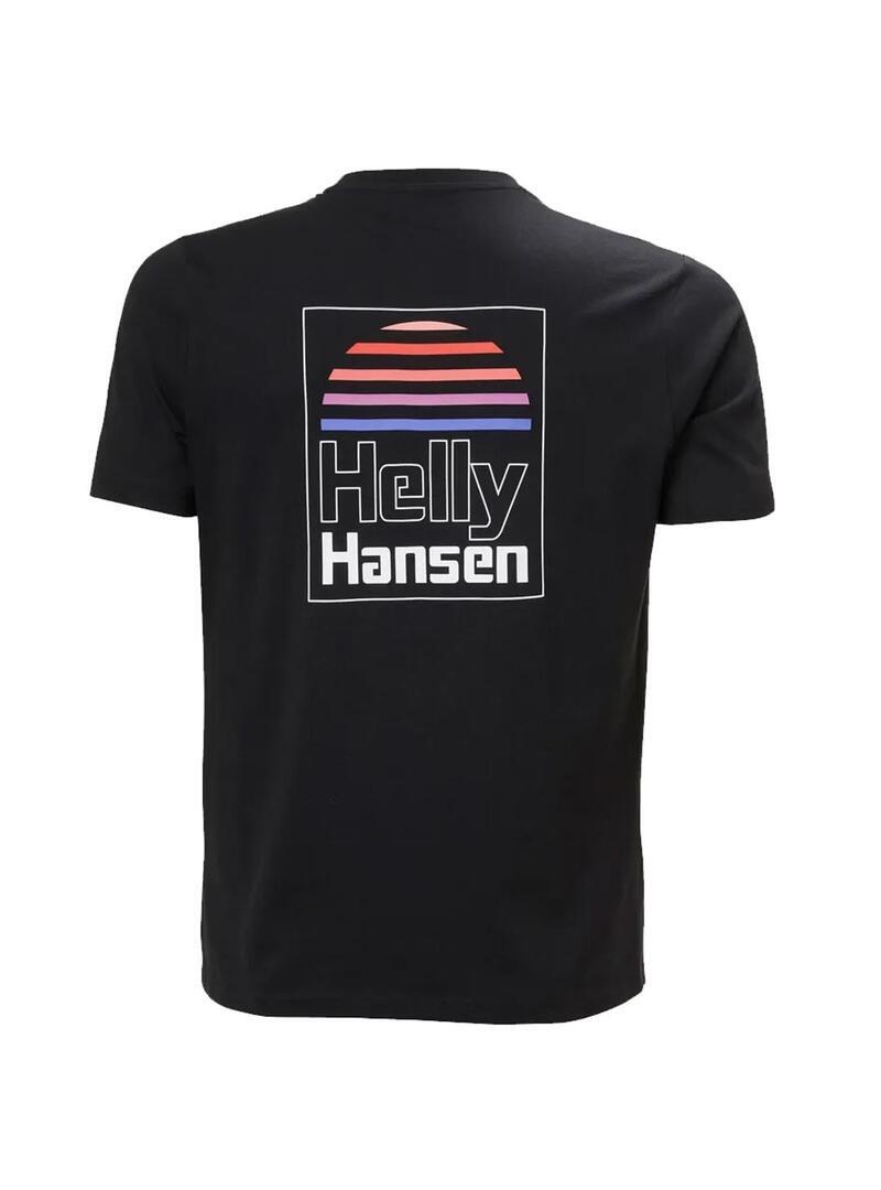 Camiseta para Hombre Helly hansen Core graphic Negro 2/6