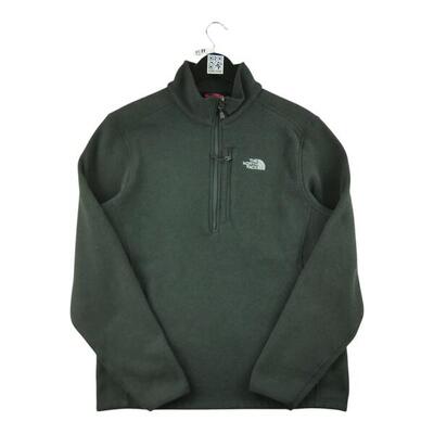 Tweedehands - heren tnf zwarte fleece trui - als nieuw
