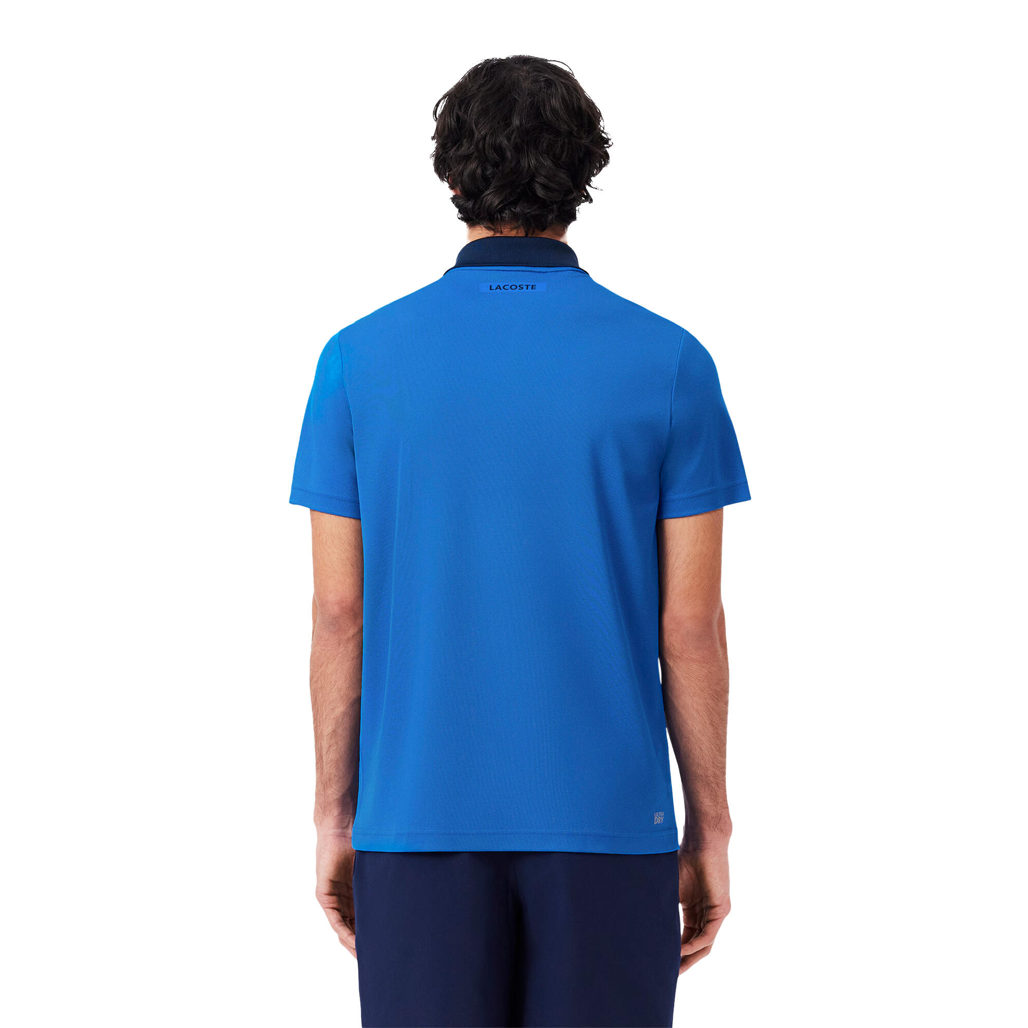 Mens Novak Djokovic Tennis Polo Shirt (Blue) 2/4