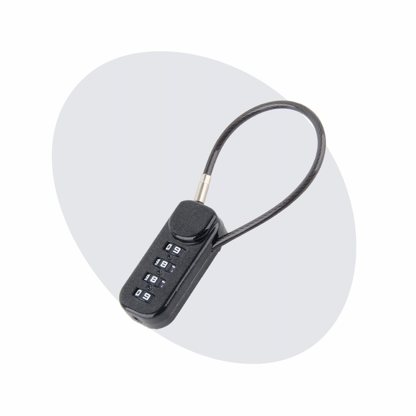 Voltano Luxe Fietstas Slot - Hangslot / Cijferslot - Zwart 5/7