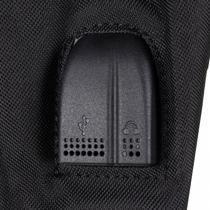 Ghiozdan areflectorizant, USB, lacat cu cifru, penar,  42x14x33 cm