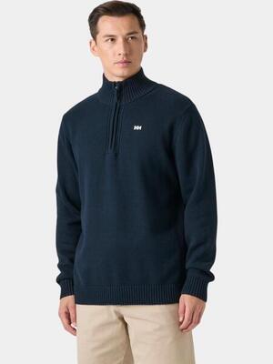 Gebreide trui heren smoegen 1/2 zip