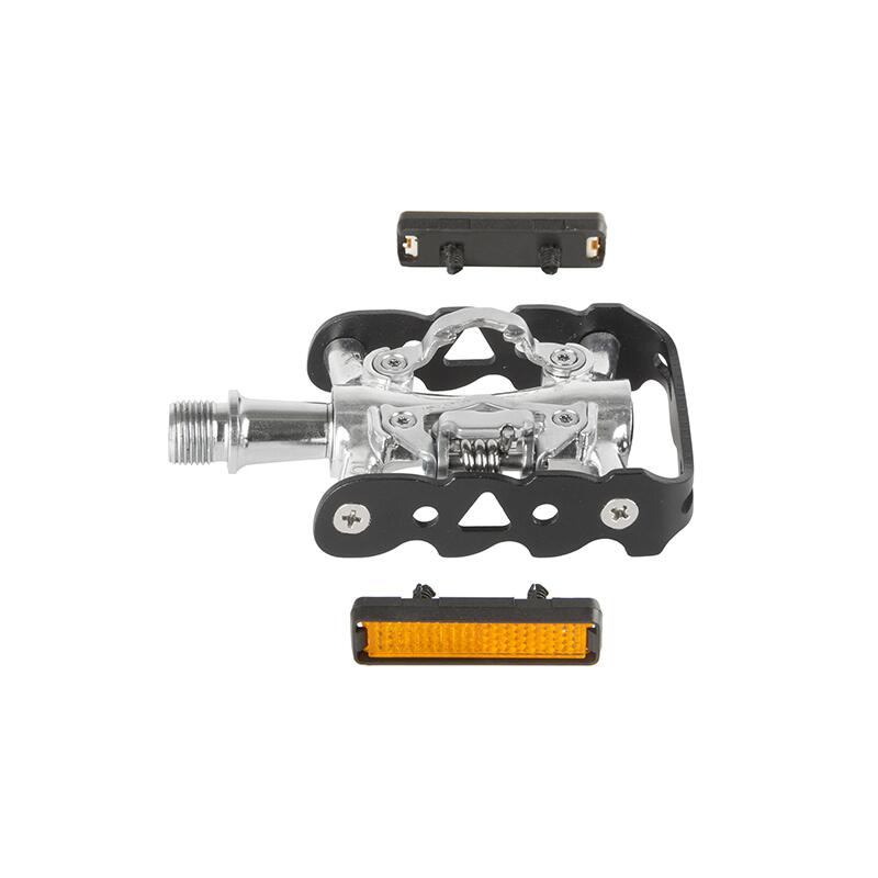 M-Wave Pedal Duo Peasy schwarz Shimano SPD 3/5