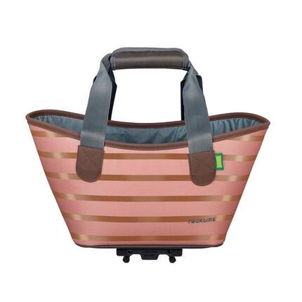 Racktime System Einkaufstasche Agnetha midnight flowers, inkl. Snapit Adapter