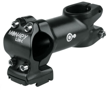 MonkeyLink stuurpen AS-ML3 90 mm zwart, 31,8 mm klem, 7° hoek, ideaal vo...