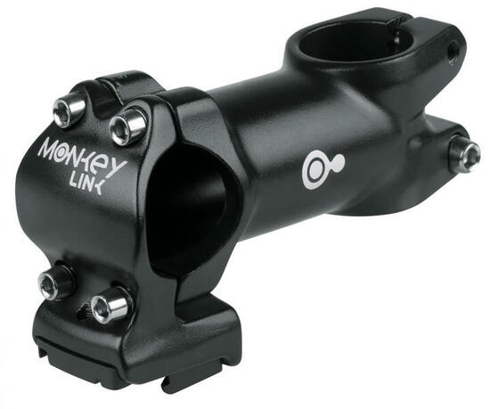 MonkeyLink stuurpen AS-ML3 90 mm zwart, 31,8 mm klem, 7° hoek, ideaal vo...