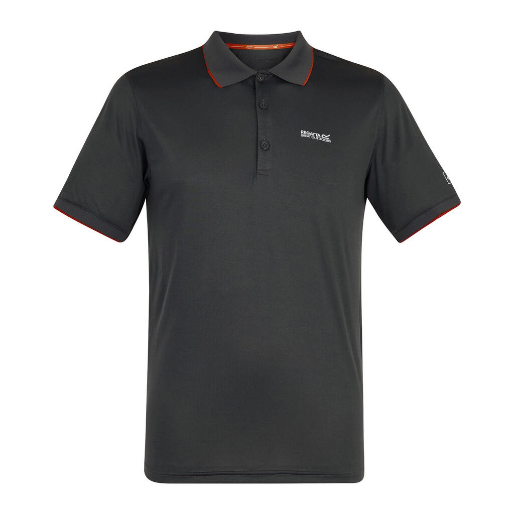Mens Remex II Jersey Polo Shirt (Ash/Rusty Orange)