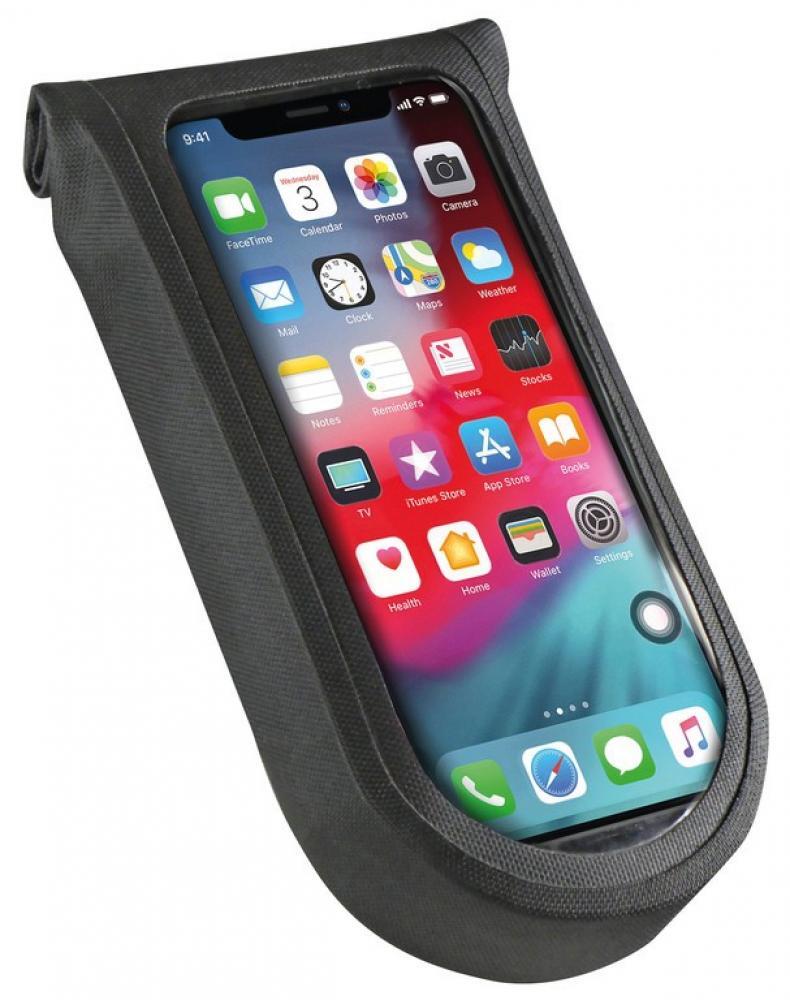 Klickfix Phone Bag Tour S mit Adapter transparent/schwarz, mit Drehkupplung 2/3