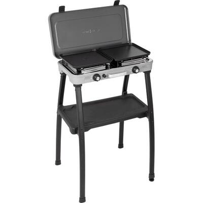 Brunner fornello a gas campeggio 2 fuochi 30 mbar devil kookmaster