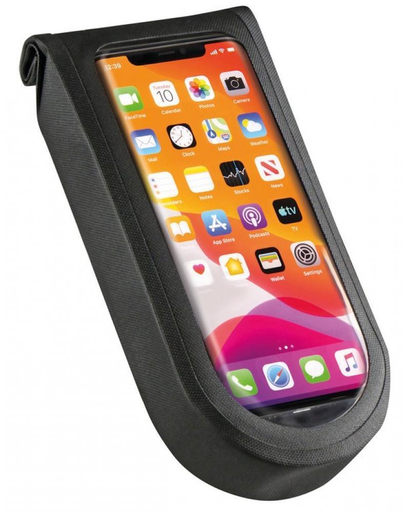 Klickfix Phone Bag Tour M mit Adapter transparent/schwarz, mit Drehkupplung 2/3