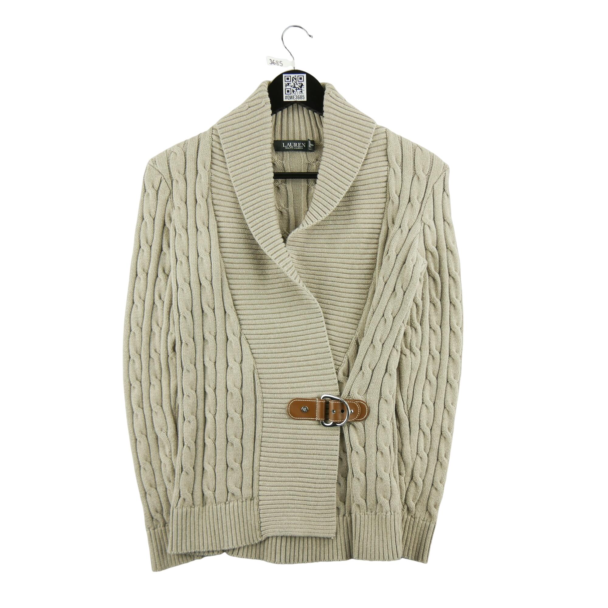 Ralph Lauren Segunda Vida - Suéter Cardigan Feminino - Como Novo Bege da Decathlon