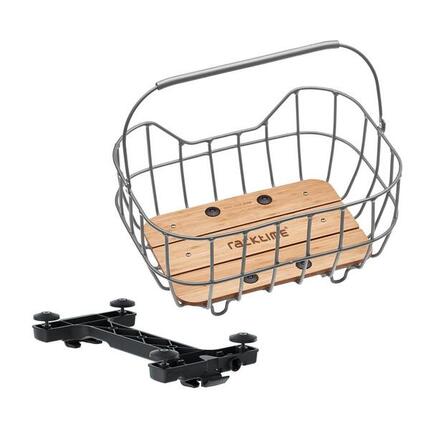 Racktime System Korb Baskit Breeze 2.0 47x35x24cm, silber, 25ltr, Snapit 2.0