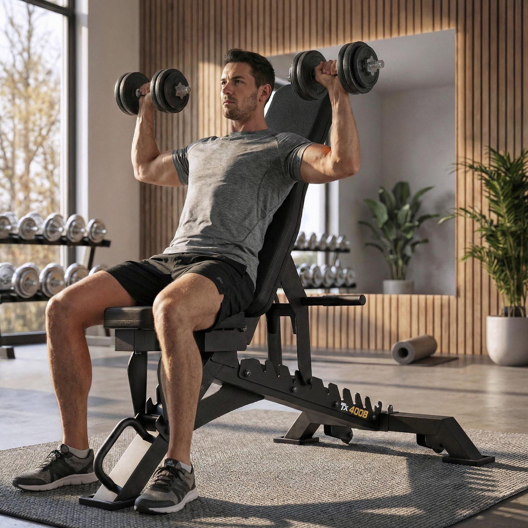 Banc de musculation réglable Trex Sport TX-400B, dossier 9 positions, 150 kg 2/7
