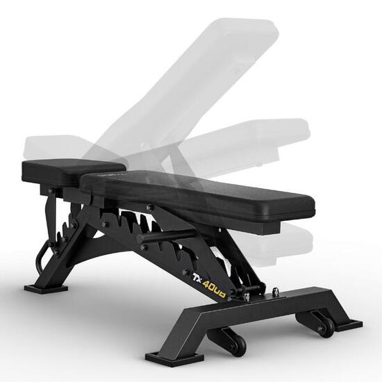 Ławka treningowa regulowana Trex Sport TX-400B 10-stopniowe oparcie do 150 kg