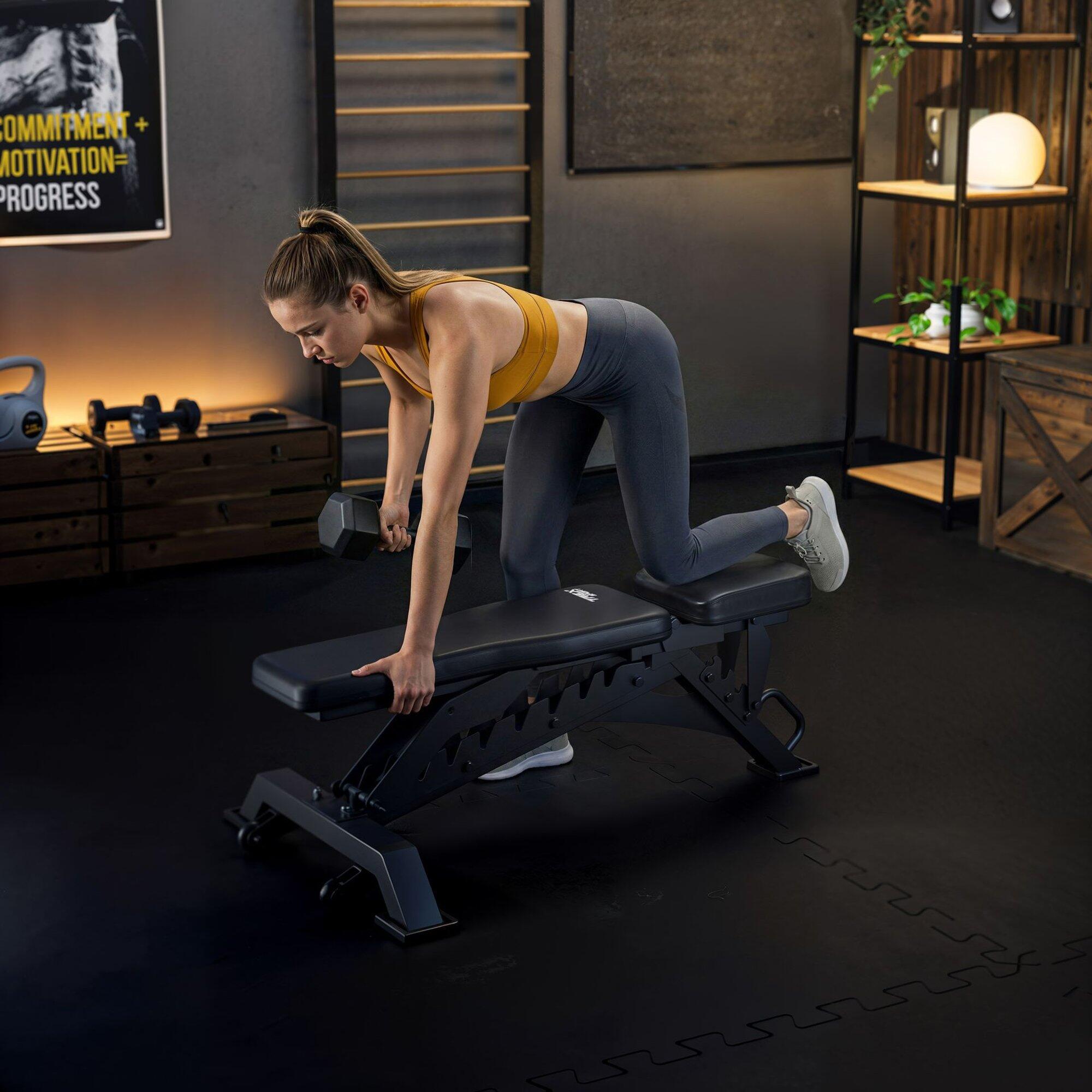 Banc de musculation réglable Trex Sport TX-400B, dossier 9 positions, 150 kg 3/7
