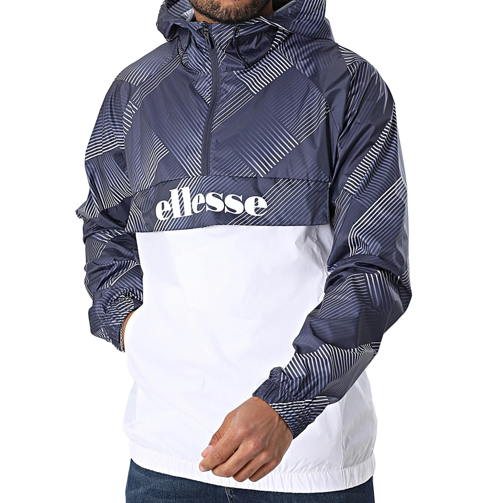 Veste Coupevent FIORISA Homme (Bleu Marine / Blanc) 4/4