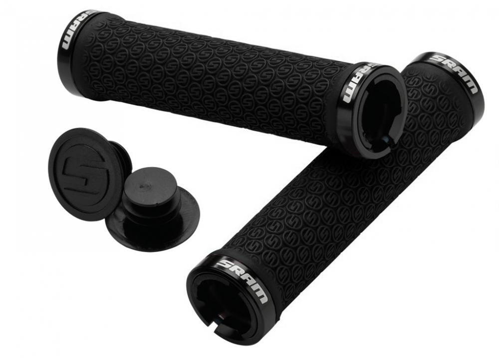 Sram Griffe Locking Grips schwarz, mit Double Clamps & End Plugs 2/3