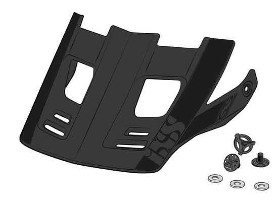 iXS Visor + Pins Xult DH black