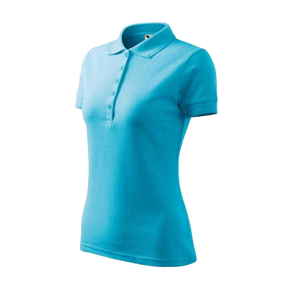 Polo de Pique para Mujer Turquesa 3/3